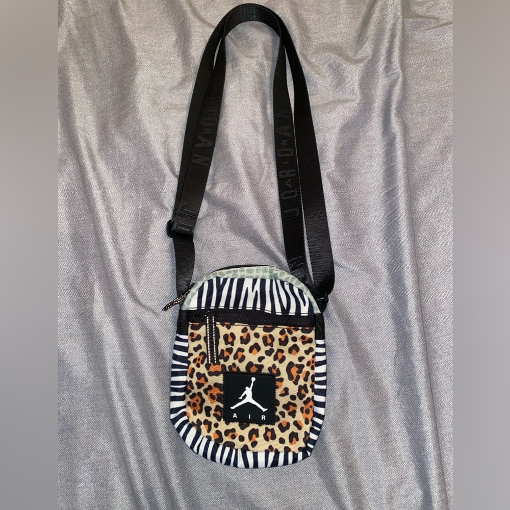 Cross body Air Jordan bag Animal print